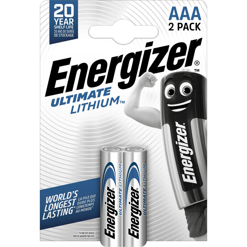 

Ultimate Lithium - Pack de 2 pilas Ultimate Lithium AAA - Energizer