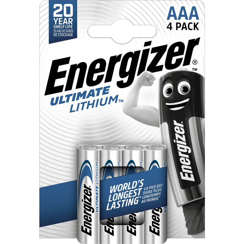 

Energizer Ultimate Lithium - Pack de 4 pilas Ultimate Lithium AAA