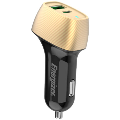 Energizer Ultimate - USB-C & USB-A 38W PD + QC3.0 Autoladegerät (Gold / Schwarz)