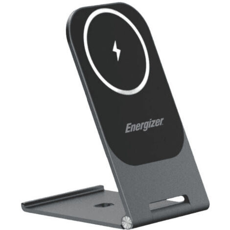 Energizer WCP102 Caricabatterie Wireless Auto 15W Ricarica Rapida Nero Alluminio