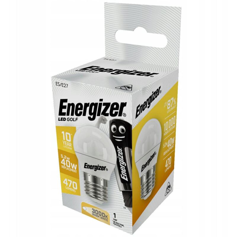 Energizer żarówka golf 4,9w / 40w e27 470lm barwa