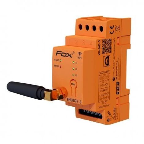 ENERGY 3 FOX F&F 3-Phasen-WLAN-Energieverbrauchsmonitor