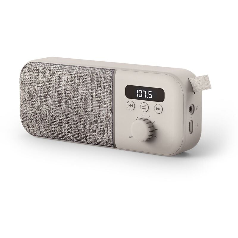 

Fabric Box Radio Cream