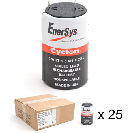 Enersys - Batterie cyclon Enersys 0800-0004 (X cell) 2V 5Ah F6.35