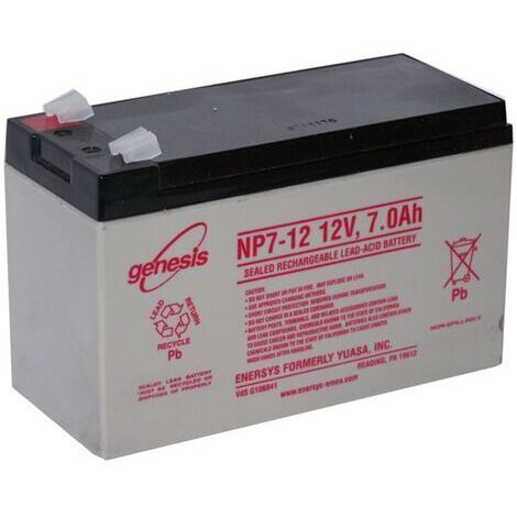 ENERSYS NP7-12 Verschlossene Blei-Säure-Batterie mit kleinen Anschlüssen - 12 V 7 Ah