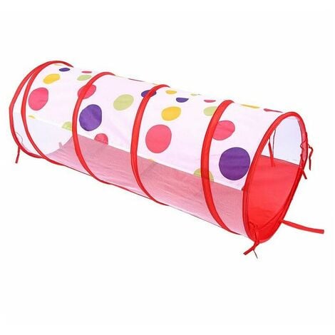 Aire de jeux 3-en-1 parc enfant pop-up avec tente tunnel piscine à balles  thème licorne idée cadeau fête d'anniversaire rose