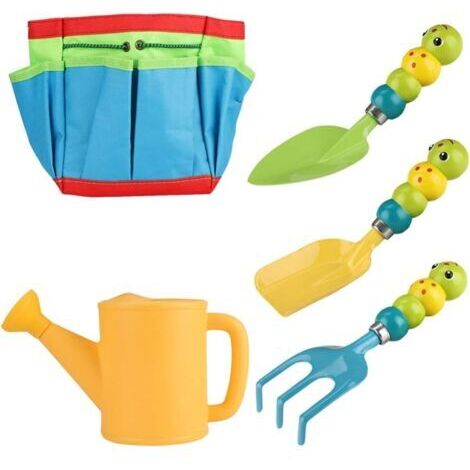 Enfants Jardin Outils Ensemble Enfants Sac Outils De Jardinage Ensemble Enfants Extérieure Plantation Jouets Sac De Transport Comprend Arrosoir Pelle Râteau Jardinage Ensemble