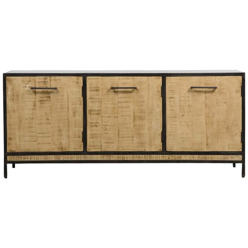 Buffet en bois de manguier et métal Opposite