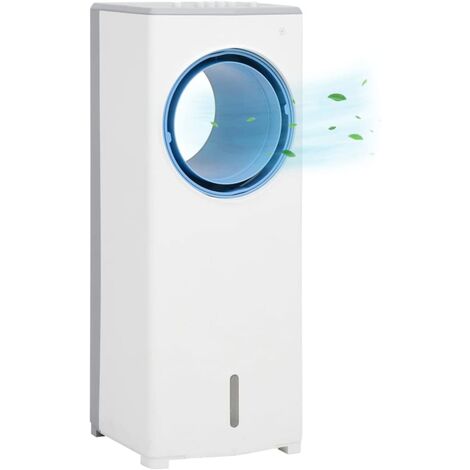 Enfriador de aire portátil 3 en 1 blanco 264x255x680 mm 80 W vidaXL - Blanco
