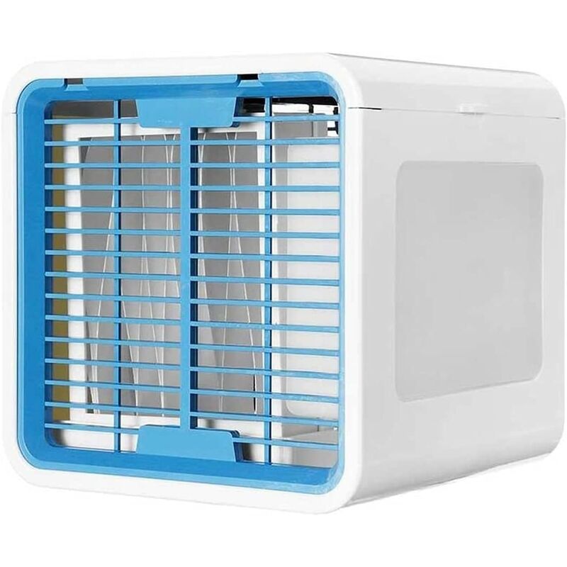 

Enfriador de aire portátil, oficina multifuncional, aire acondicionado USB, humidificación temporizada y ventilador, adecuado para dormitorios de