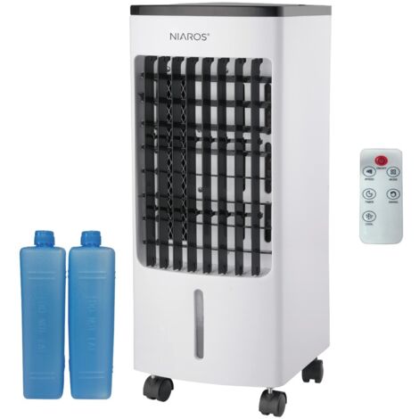Enfriador de aire Tatasu 80W con mando, temporizador y depósito de 4L