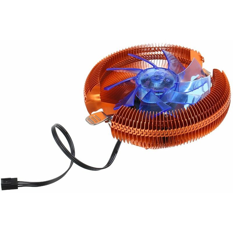 

Happyshopping - Enfriador de CPU hidraulico Ventiladores Heatpipe Reemplazo silencioso del radiador del disipador de calor para la luz LED Intel 1366