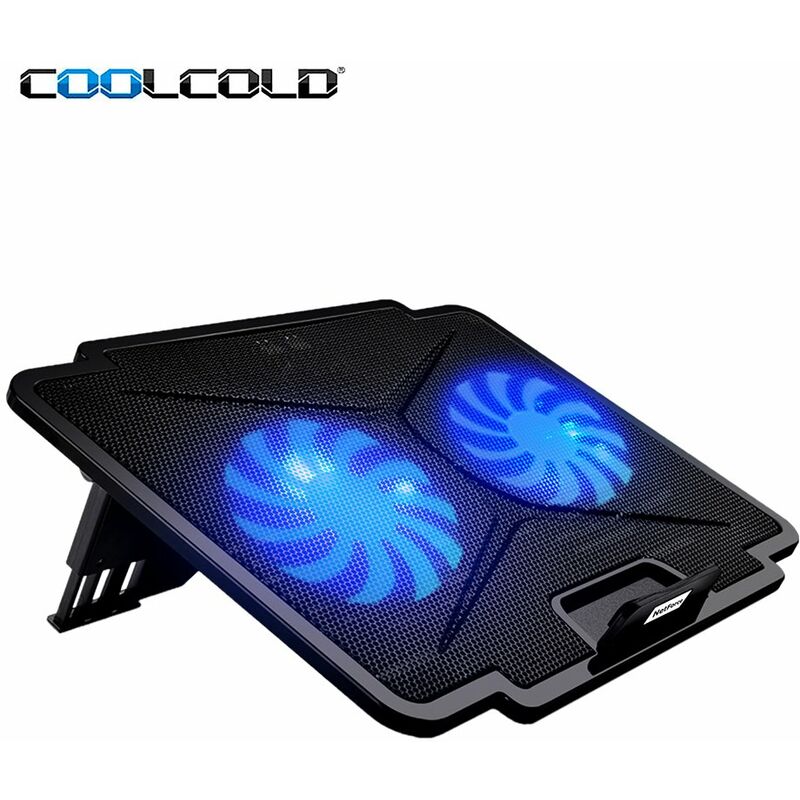 

Enfriador de ordenador portatil K24, ventilador plegable ajustable portatil ultrafino, 2 ventiladores de refrigeracion USB, radiador de ordenador