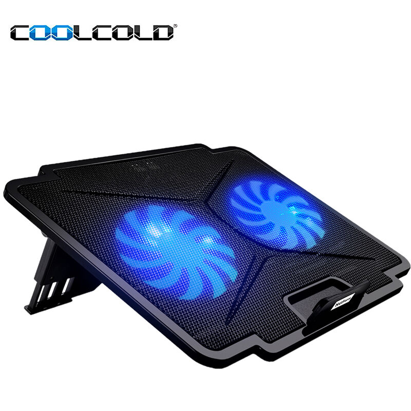 

Enfriador de ordenador portatil COOLCOLD K24, ventilador plegable ajustable portatil ultrafino, 2 ventiladores de refrigeracion USB, radiador de