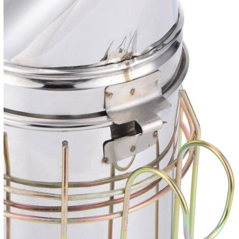 Enfumoir électrique 5V pour ruches avec protection thermique - manche en acier inoxydable - matériel d'apiculture