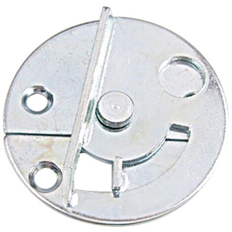 enganche redondo para mesa enre2. acero. zincado. diámetro 50mm