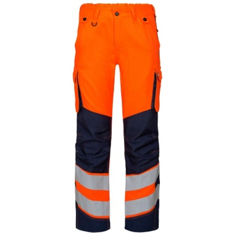 Engel - Warnschutzhose Safety Light Damen 2543-319-10165 Gr. 38 Orange/blue Ink