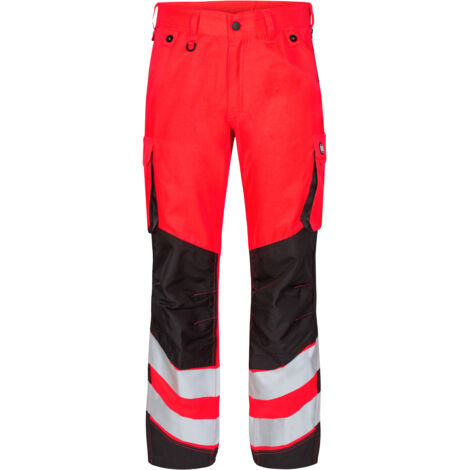 ENGEL Warnschutz Bundhose Safety Light 2545-319-4720 Gr. 35 rot/schwarz