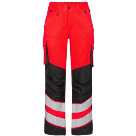 ENGEL Warnschutzhose Safety Light Damen 2543-319-4720 Gr. 42 rot/schwarz