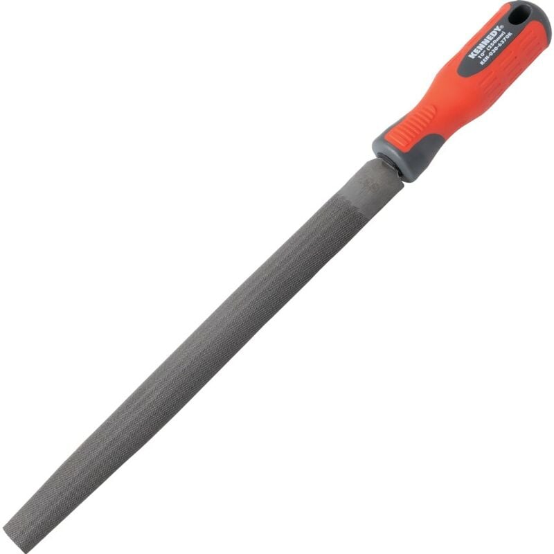 250MM (10') Half Round Second Engineers File with Handle - Kennedy-pro