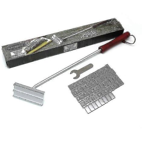 English Letter Long Handle Barbecue Grill Branding Tool