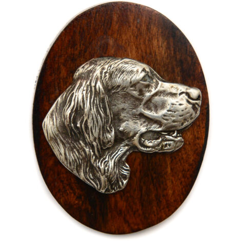 English Setter, Laverack - Showbrosche, Startnummernclip, Hundeabzeichen von Art-Dog