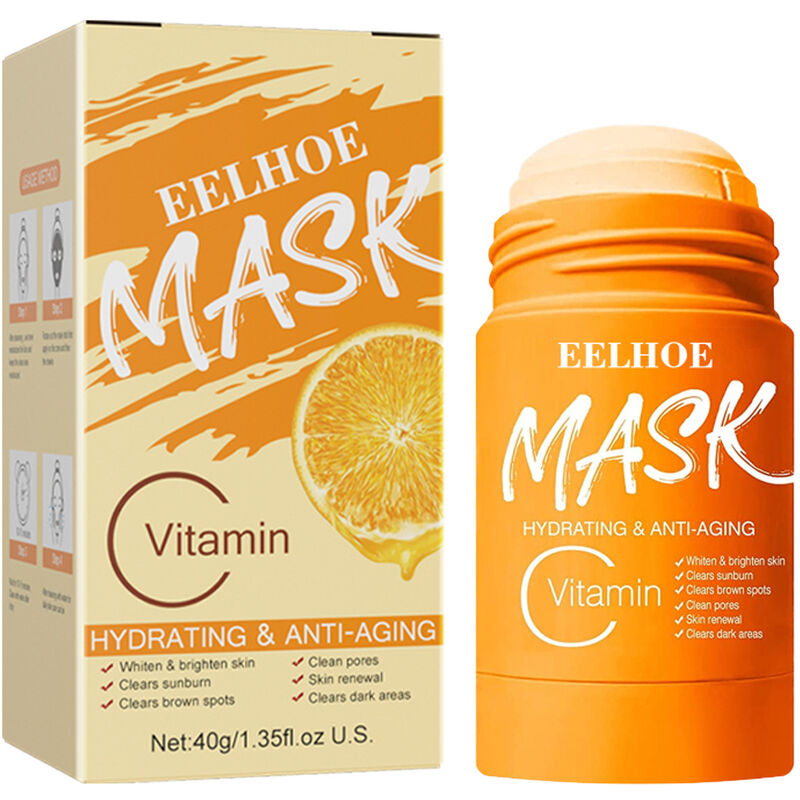 english vitamin c solid mask deep cleansing moisturizing facial shrinking spot-type mud mask stick