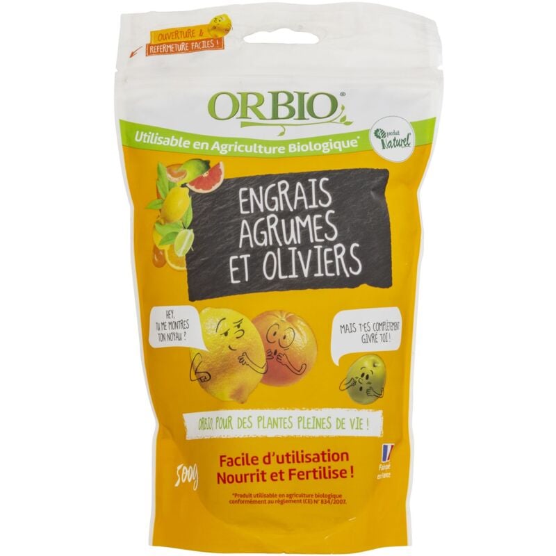 Engrais agrumes-oliviers 500g Orbio
