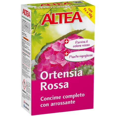 Engrais Altea Hydrangea Red avec effet rougissant pour tous types d'hortensias