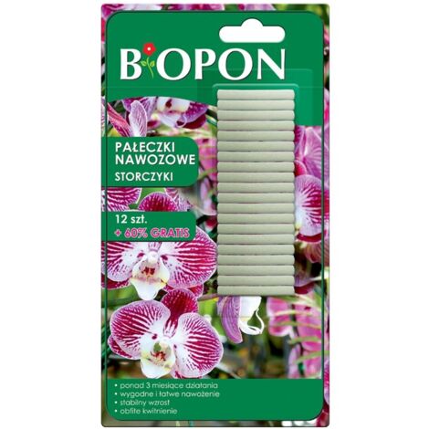 ENGRAIS - BÂTONNETS D'ENGRAIS POUR ORCHIDÉES 10 PCS - BR BIO-1214