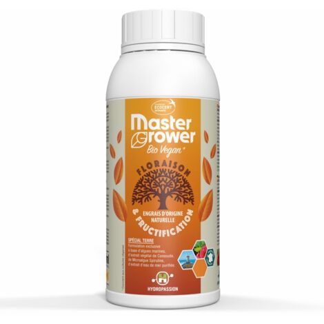 Engrais BIO VEGAN Bloom 500ml Master Grower - Hydropassion