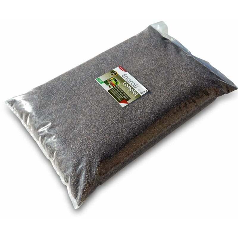 Engrais organique complet pour légumes, fleurs, fruits. Sac 15 kg