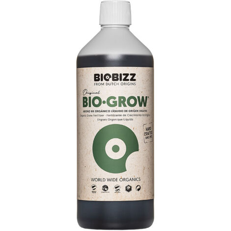 Engrais biologique liquide Bio.Grow 1 litre – NPK 4-3-6 – Pour cultures en agriculture biologique – Soluble et compatible systèmes d'arrosage – Biobizz
