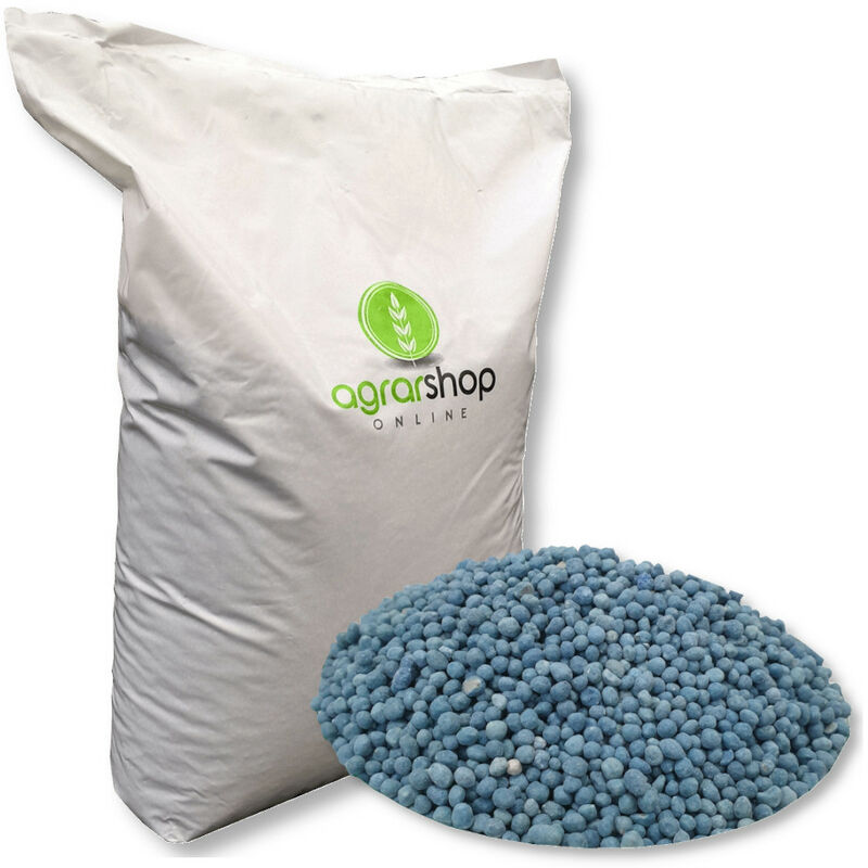 Agrarshop - Engrais bleu universel 25 kg Engrais à gazon Grain bleu Engrais de jardin Engrais pour fleurs