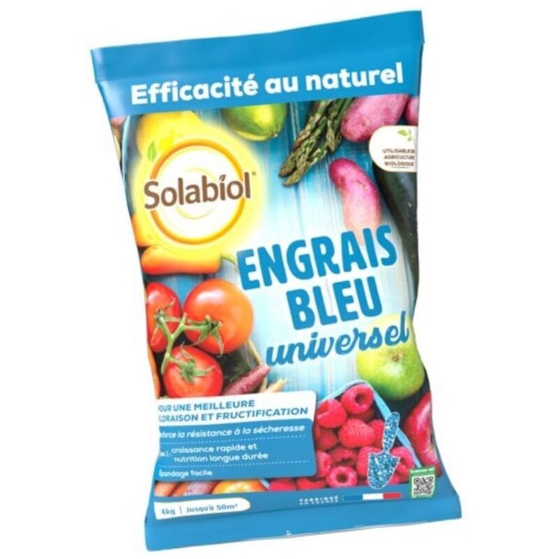 Solabiol - Engrais bleu - Sac de 4 Kg