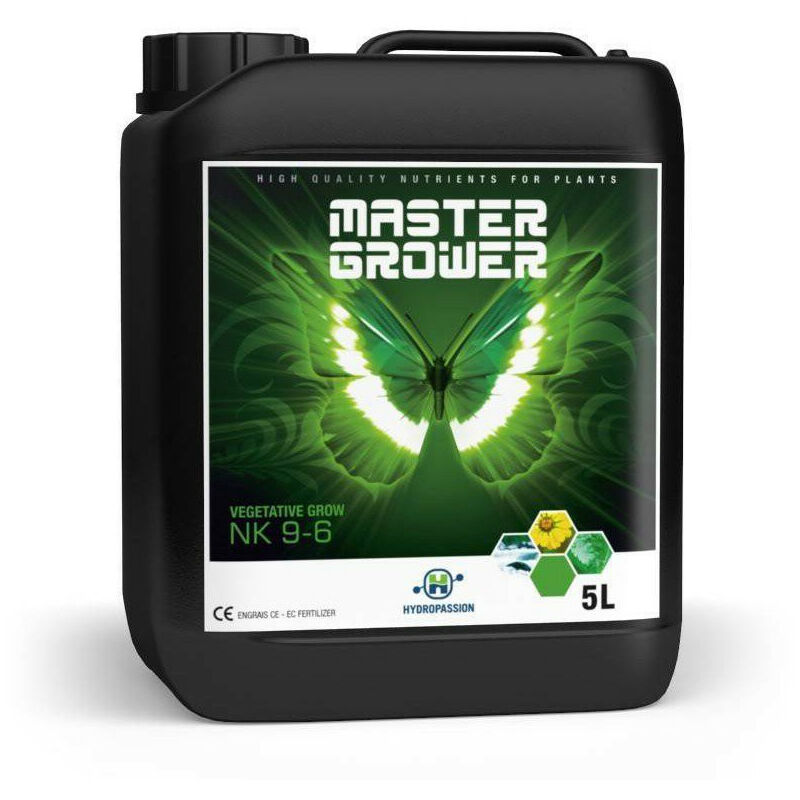 Hydropassion - engrais croissance Master Grower - Grow 5L hydro-terre-coco
