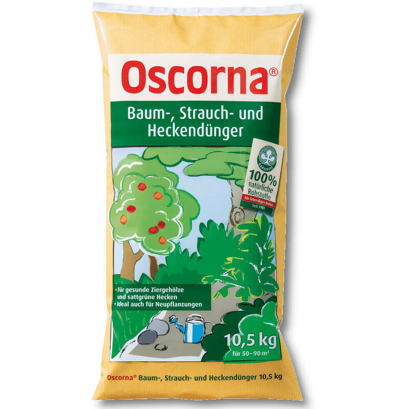 Oscorna - Engrais d'arbre 10 kg d'engrais d'arbuste engrais de haie engrais de conifère engrais de pin