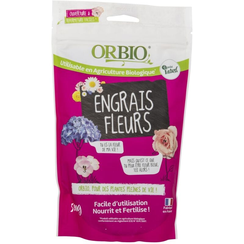Orbio - Engrais fleurs 500g