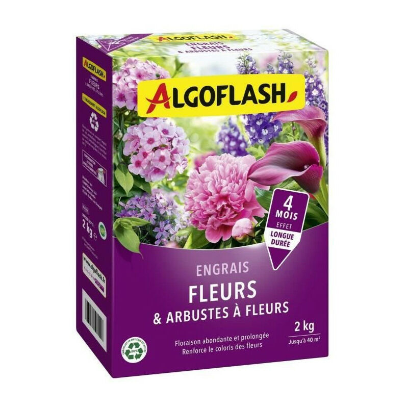 Naturasol - Engrais Fleurs et Arbustes a Fleurs - algoflash 2 kg