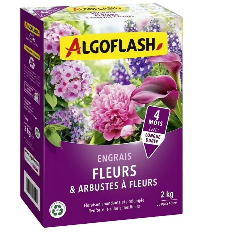 Algoflash - Engrais Fleurs et Arbustes a Fleurs naturasol - 2 kg