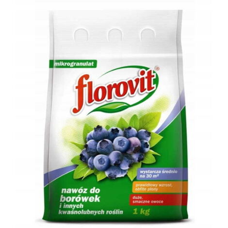 Engrais Florovit pour myrtilles et plantes acidophiles 1 kg granulé