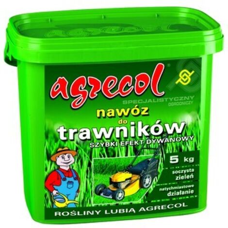 Engrais gazon AGRECOL - Effet Tapis 5 kg : Vert intense, croissance rapide
