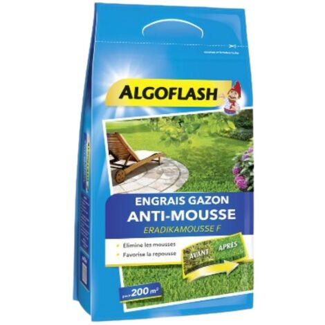 ENGRAIS GAZON ANTI MOUSSE 6KG - ALGOFLASH