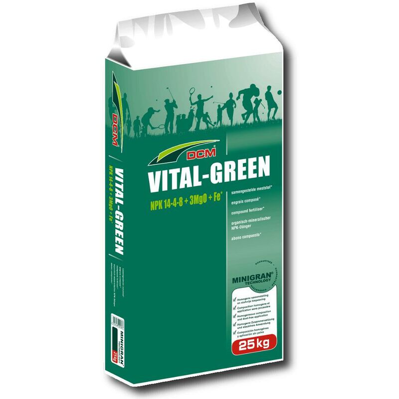Engrais pour gazon de sport dcm Profi Vital Green 25 kg engrais professionnel engrais pour terrain de sport Cuxin té