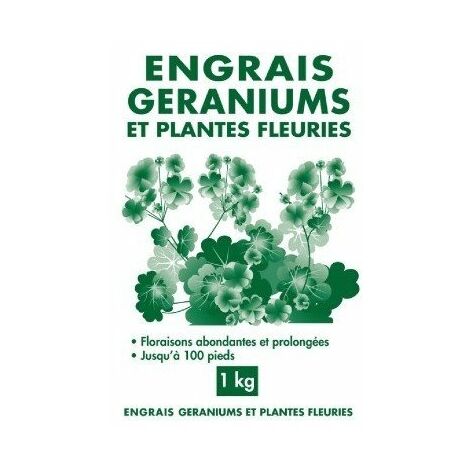 Engrais géraniums et plantes fleuries granulés sac 1 kg