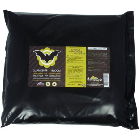 Engrais GUANODIFF Bloom - sachet 3 kilos - Guano Diffusion