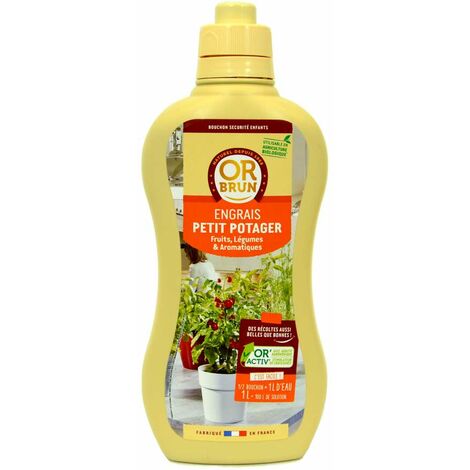 Engrais liquide potager fruits et légumes Or Brun, 1 litre UAB