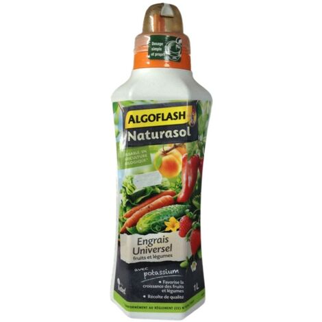 ENGRAIS LIQUIDE UNIVERSEL FRUITS ET LÉGUMES 1L - ALGOFLASH