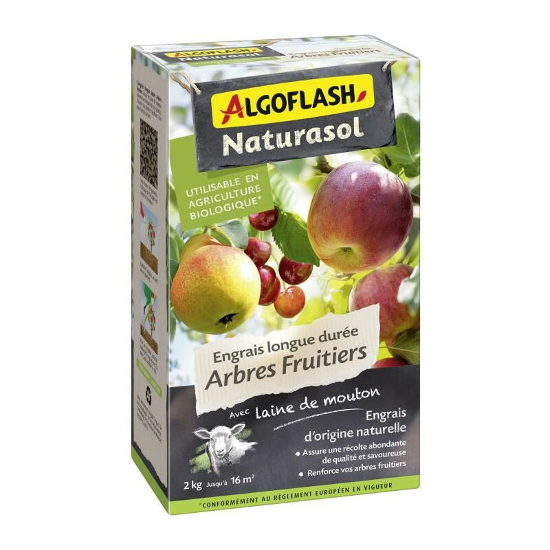 Naturasol - Engrais longue durée Arbres fruitiers - algoflash 2kg