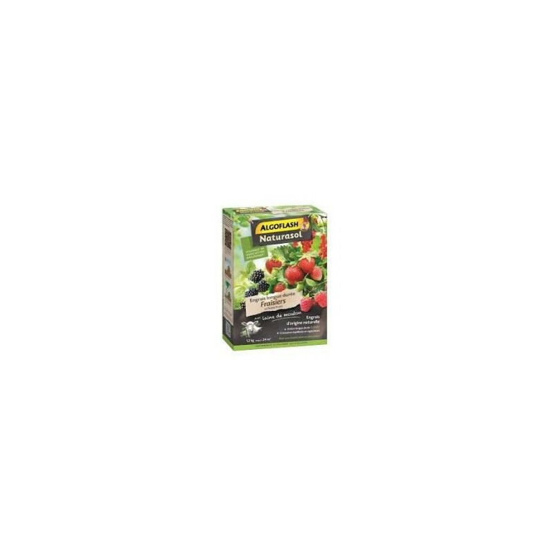 Engrais Fraisiers et Petits Fruits - algoflash Naturasol Longue durée - 1,2 kg